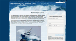 Desktop Screenshot of maritimeinjurylawsuit.com